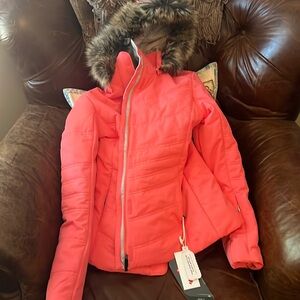 ski jacket, womens size 6  color confetti